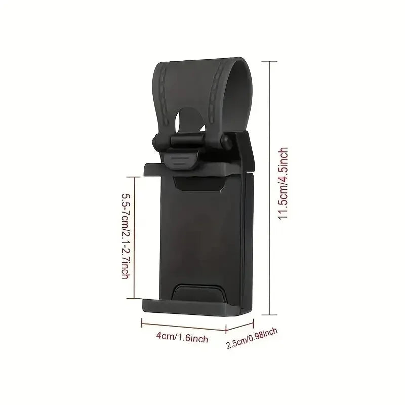 Universal Car Steering Wheel Phone Holder Hook Mount Navigation Mobile Phone Bracket Support in Car for iPhone Xiaomi Samsung