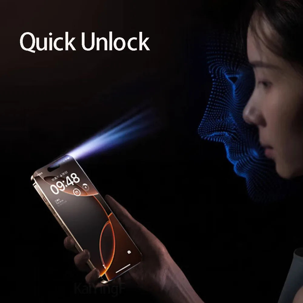 2/4Pcs Anti-Spy Tempered Glass For iPhone 16 15 14 13 12 11 Pro XS Max Screen Protector For iPhone X XR Full Cover Privacy Glass