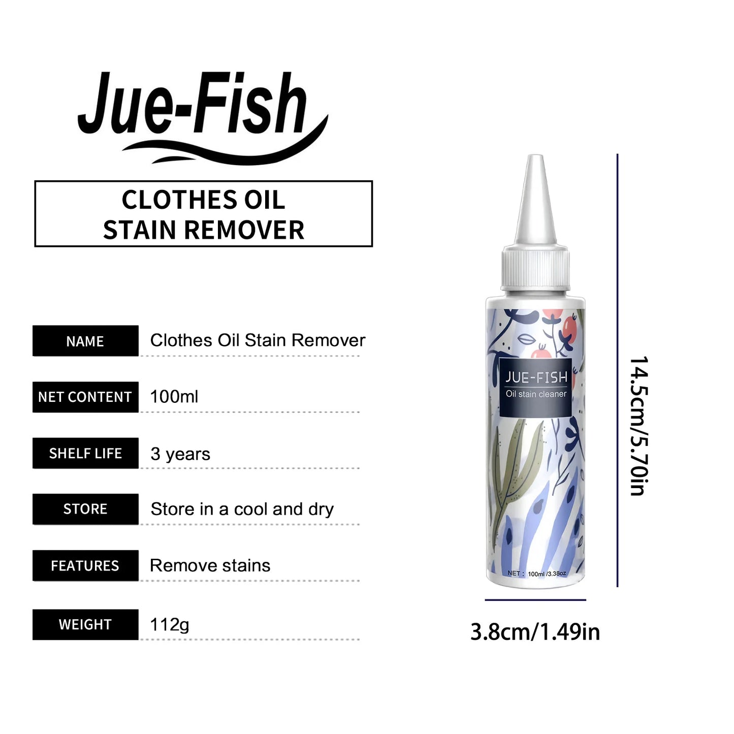 Clothes Oil Stain Remover Dust Cleaner Stubborn Dirt Oil Cleaning Washing Multipurpose Laundry Degreasing Agent for Fabric Cloth