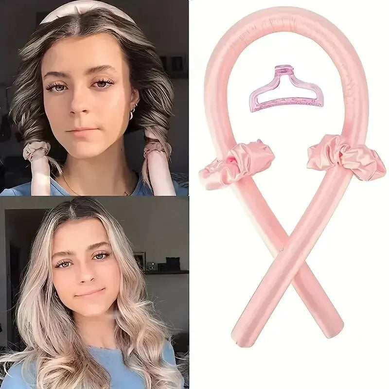 DIY Heatless Curling Stick Headband Set With Hairpin Lazy Curler Foam Sponge Curling Stick No Heat Hair Curler 21,163 Reviews 4