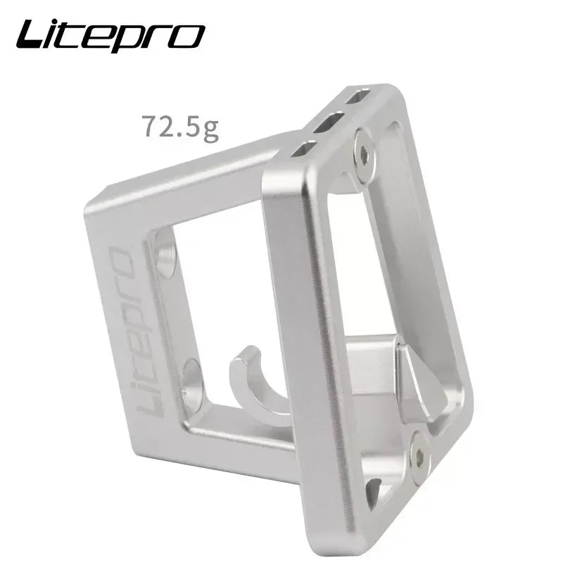 Litepro Folding Bike Front Bag Carrier Block BracketSuitable For DAHON/ FNHON/ Brompton Folding Bike Front Carrier Mount Adapter