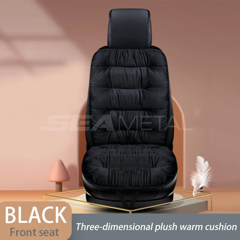 SEAMETAL Car Warm Seat Cover for Winter Thicken Soft Plush Seat Cushion Auto Protector Pad Universal for Suv Pick-Up Truck Sedan