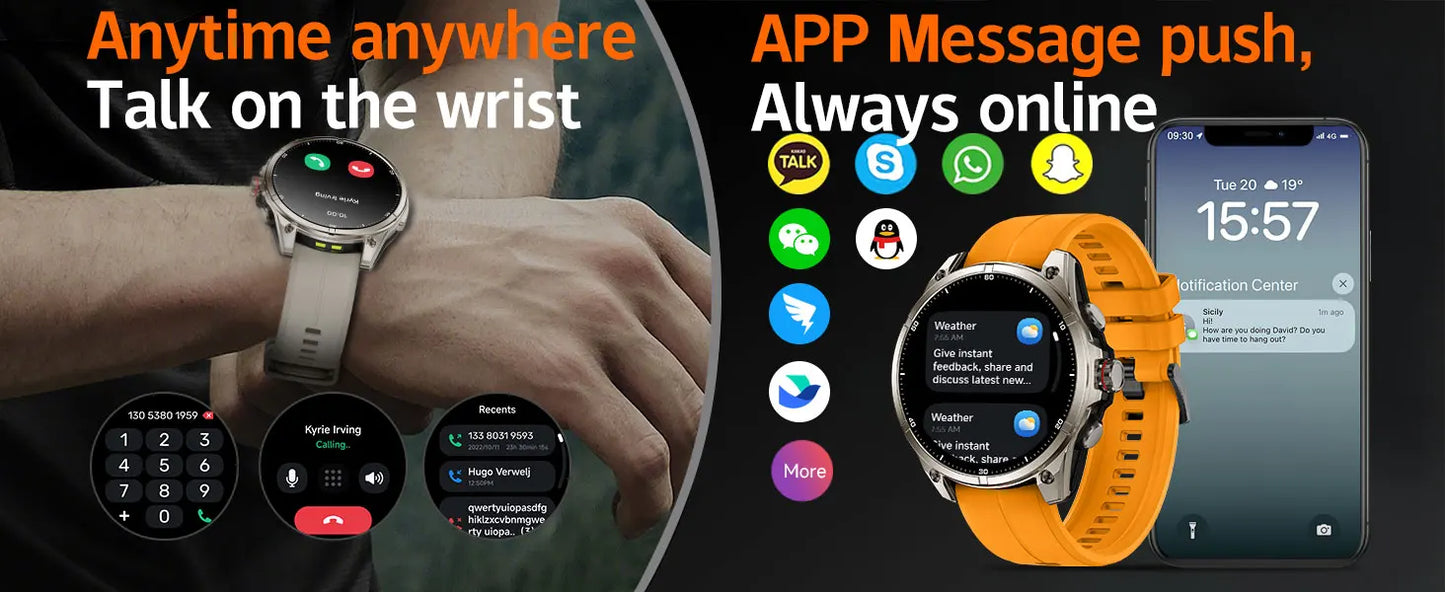 2025 New For Huawei GPS Smart Watch Men 466*466 AMOLED HD Precise GPS Compass BT Call Health Monitor IP69 Waterproof SWIM Watch