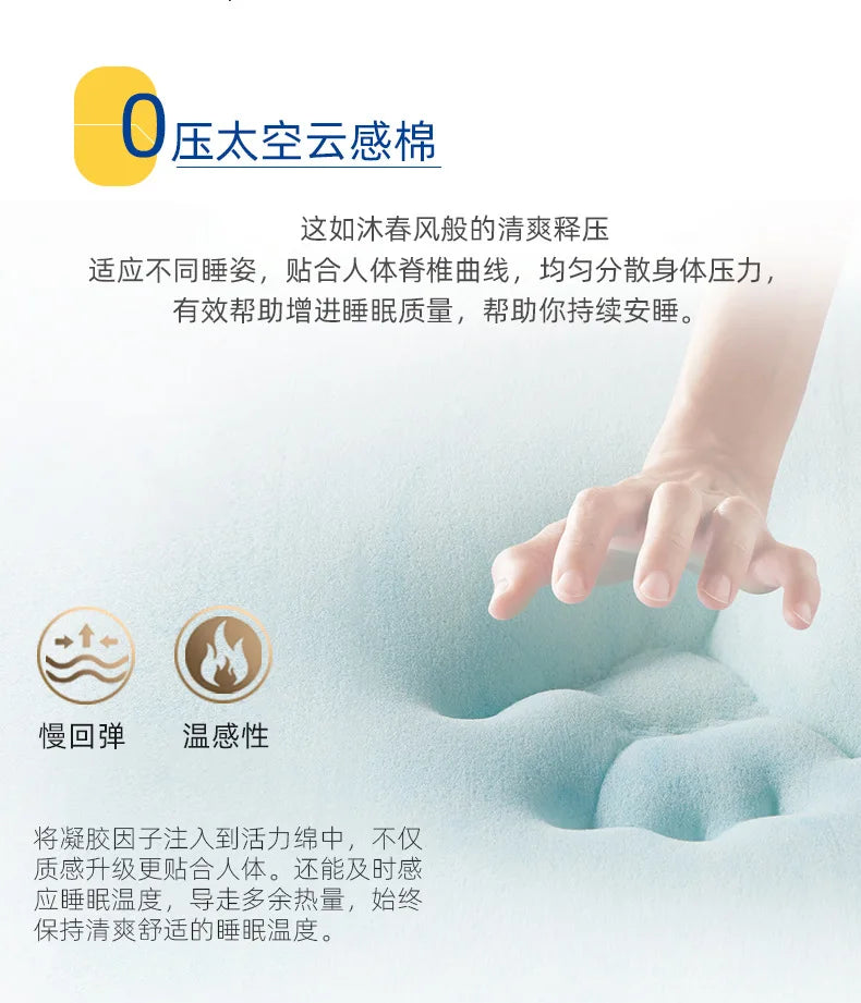 Star Hotel Bed and Breakfast Mattress Double Layer Independent Bag Spring Five Mini   Latex Cotton New