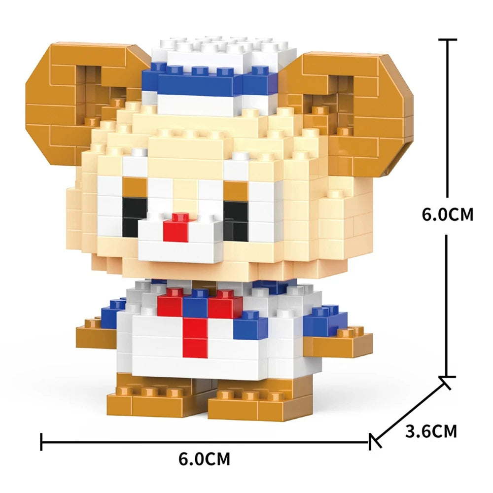 TOYLINX Mini Animal Building Blocks Assembled Model Cartoon Panda Doll Set 6 Years Old And Above Children Educational Toys Gifts
