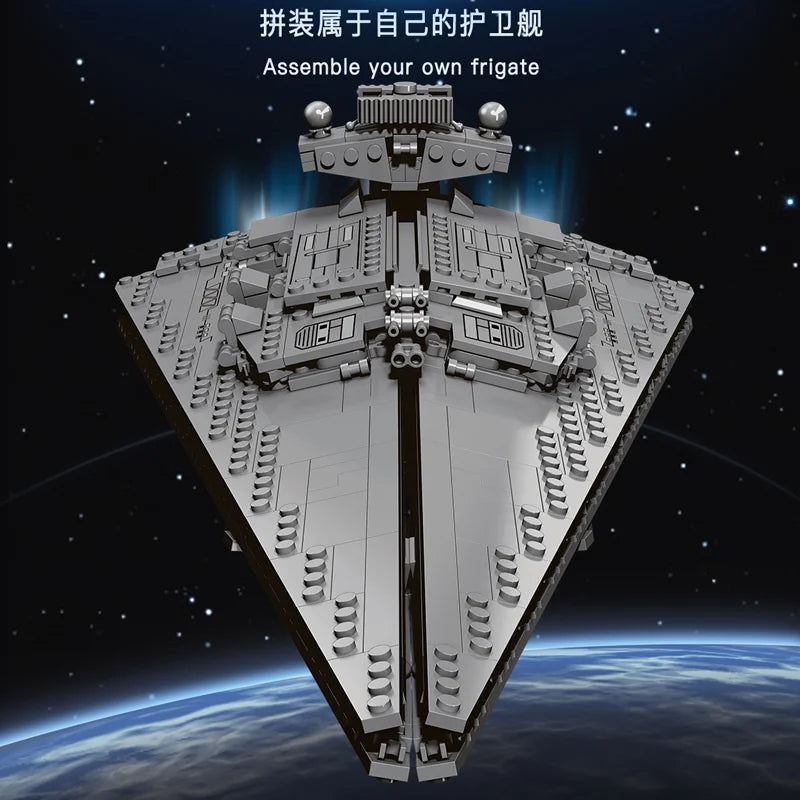 18K Star Destroyer Series K106 Victory Star Destroyer 891 Particle Puzzle Assembling Building Block Model Toy