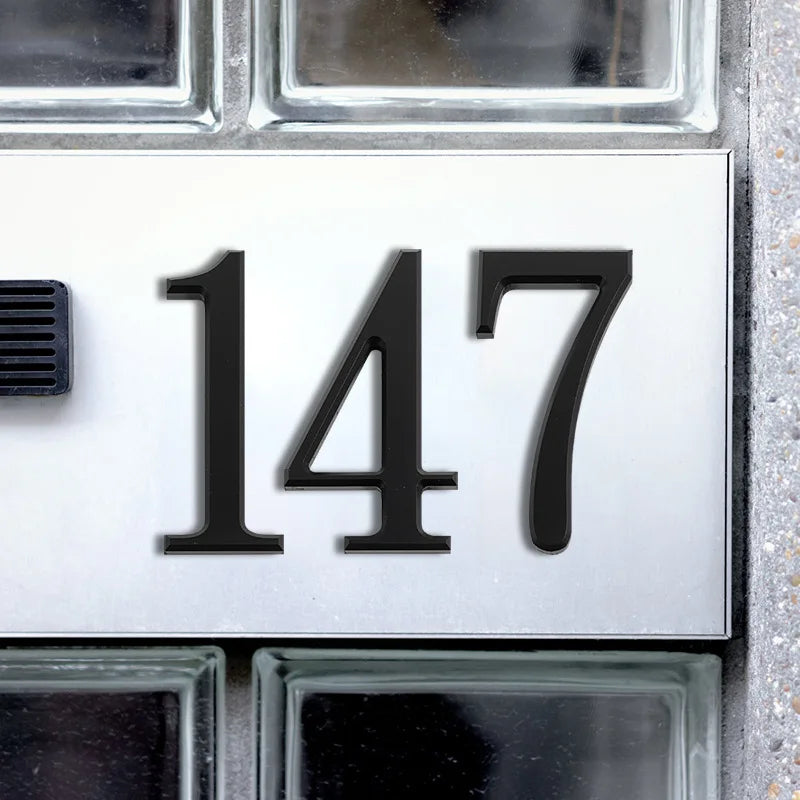 House Number Outdoor Letters Digital Outdoor Numbers for Residence Signs Door Alphabet Home Address Name Plate Hotel Residential