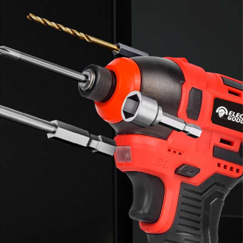 Electric Goddess Brushless Electric Screwdriver with 18V Lithium Battery Cordless Drill Screw 1500mAh  Rechargeable Power Tools
