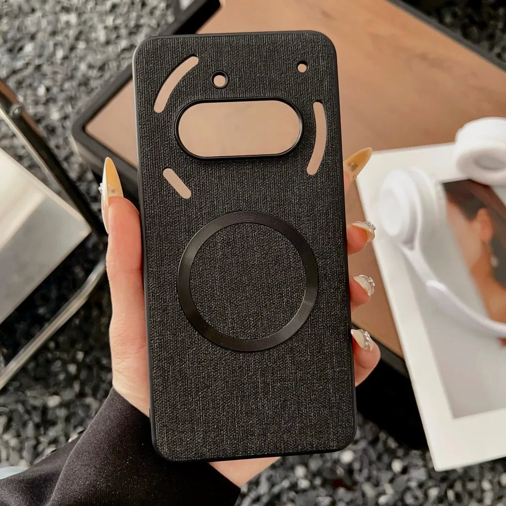 For Nothing Phone 3A Pro Case Luxury PU Magnetic Wireless Charging Protective Back Cover Case For Nothing Phone 3A 2A 3 A Shell