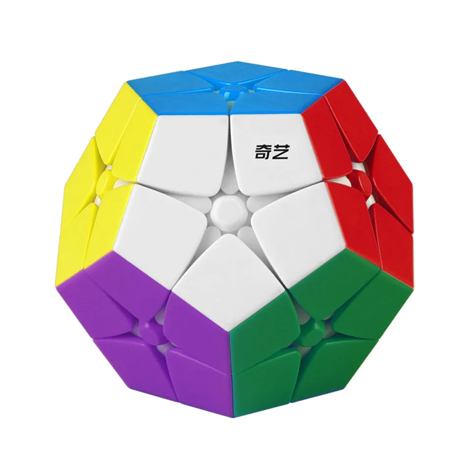 Qiyi Megaminx Magic Speed Cube Stickerless Professional Fidget Toys Qiyi Kilominx Cubo Magico Puzzle