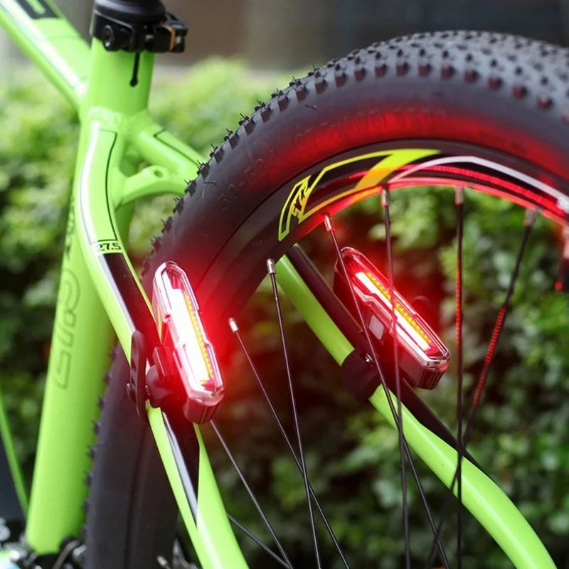 Bicycle Rear Lights LED Bike Flashlight Lamp USB Rechargeable Cycling Rear Tail Light for Bicycle Lighting MTB Road Bike Lantern