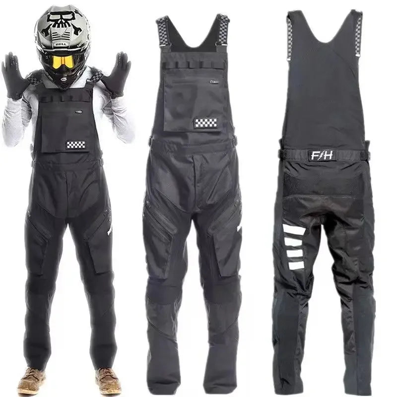 New Motorcycle Racing Strap Pants Motorall Motocross Racing Gear Set Pants/Full Set Combo MX Racing Kit black