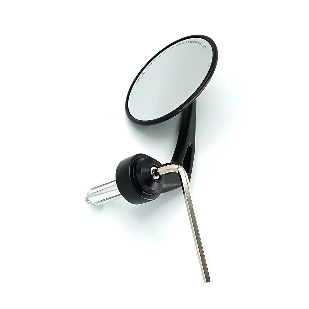 7/8" 22mm CNC Motorcycle Rearview Mirrors Universal Clear Glass Scooter Bar End Handlebar Mirror Rear View Mirror Accessories