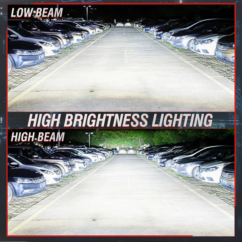 300W 30000LM H7 H4 H11 LED Car Headlight Bulbs H1 H8 H9 9005 HB3 9006 HB4 6500K White CSP Chip Fanless No Fan Bulb Copper Strip