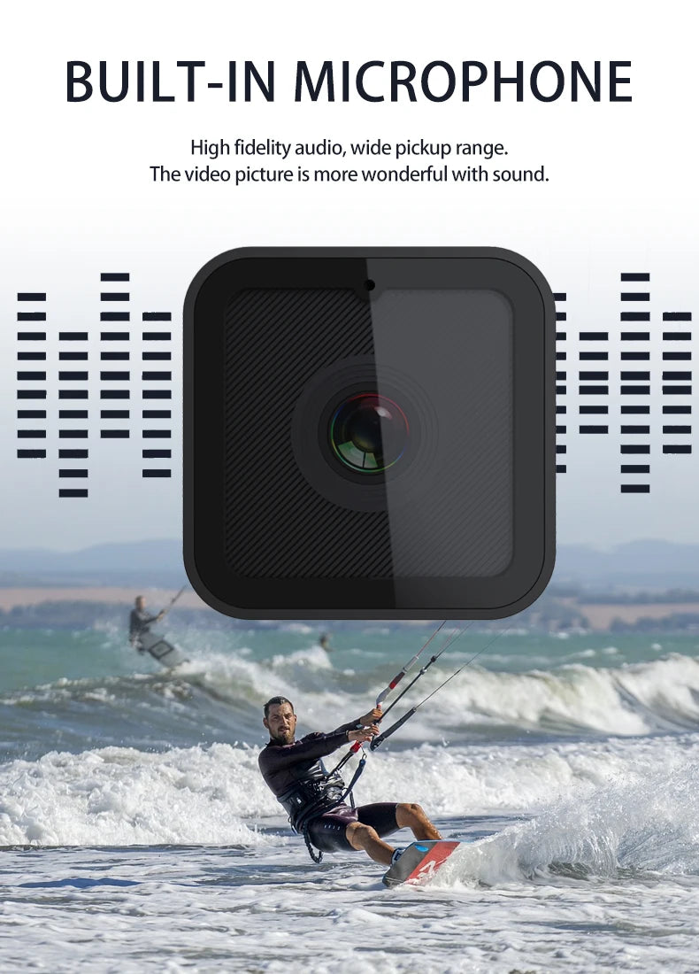 1080P high-definition wireless small camera, WiFi hotspot mini DV camera, outdoor sports camera, motorcycle driving recorder