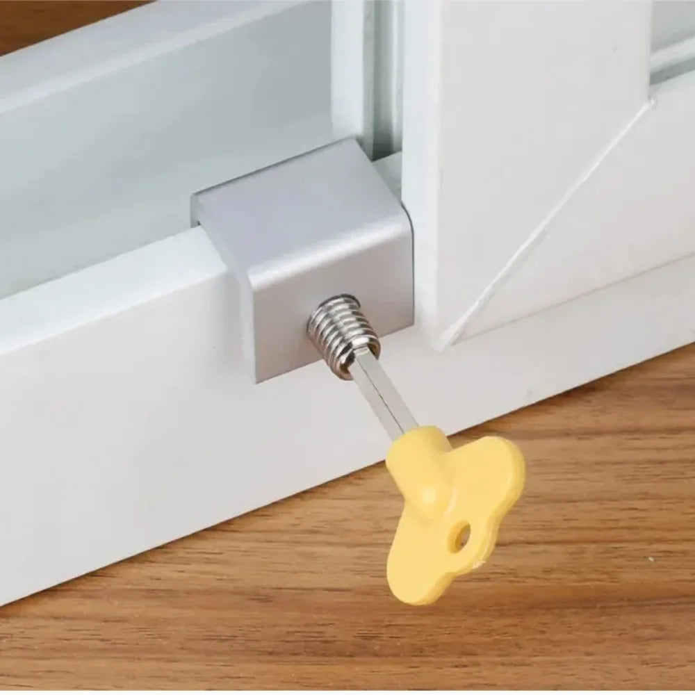Useful Aluminum Alloy Sliding Window Locks Safety Unisex Protection Anti-Theft Limit Device Adjustable Window Safety Lock