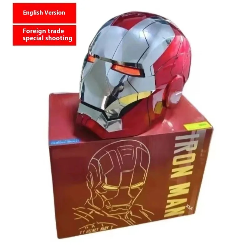 Jarvis Iron Man Helmet Mk5 Real Man Wearable And Deformable Voice Controlled Electric Opening And Touching Remote Control Ak Diy
