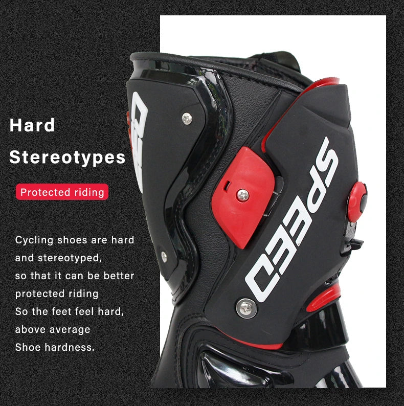 Riding Tribe Men Motorcycle Boots Moto Racing Motocross Off-Road Motorbike Motorcycle Shoes Botas Moto Riding Boots