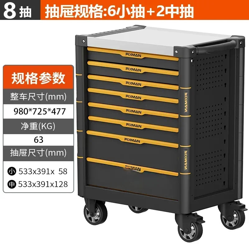 Garage Organizer Storage Tool Cabinet Trolley Complete Rack Professional Workshop Maleta De Ferramentas Completa Tools Packaging