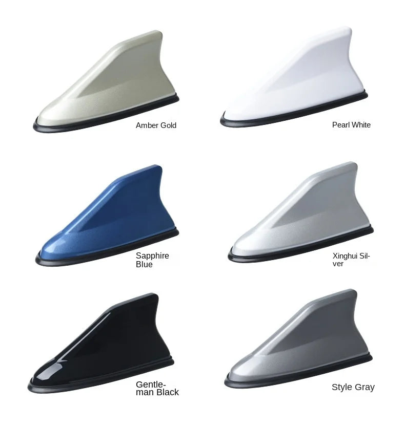 Car Radio Shark Fin Car Shark Antenna Radio FM Signal Design For All Automobiles Aerials Auto Exterior Styling Replacement Parts