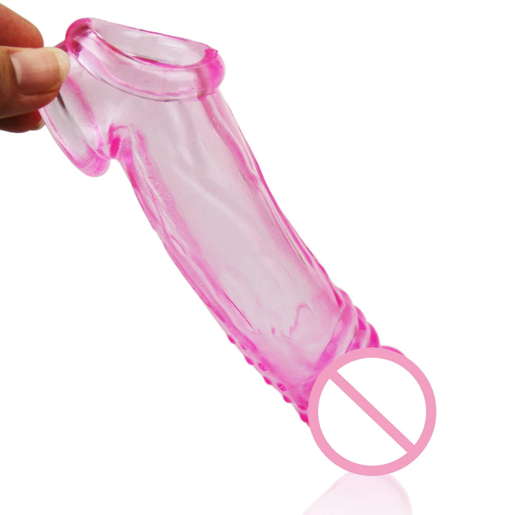 BOLD Extend Penis Delay Impotence Reusable Delay Comdom Enlarge Extension GSpot Cock Ball loop penis Sleeve Sex toys for Man