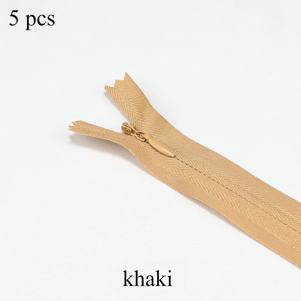 5 pcs 18cm-60cm Invisible zippers - various colors, suitable for premium hidden zipper dresses, pants, shirts, pockets, etc
