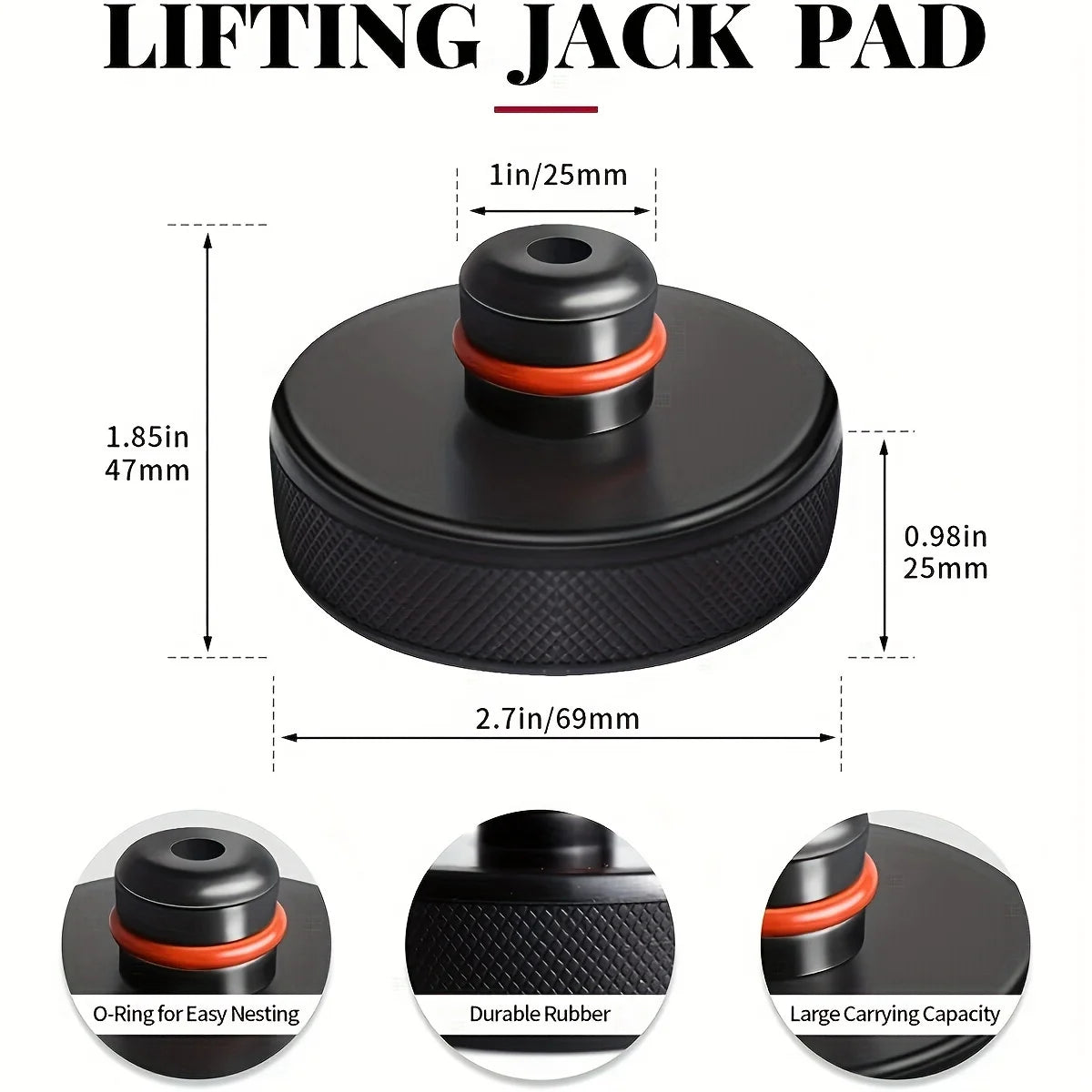 Car Jacks For Tesla Model 3/S/X/Y Car Rubber Lifting Jack Pad Adapter Repair Tool Wear-resistant Support Chassis Tire Repair Kit
