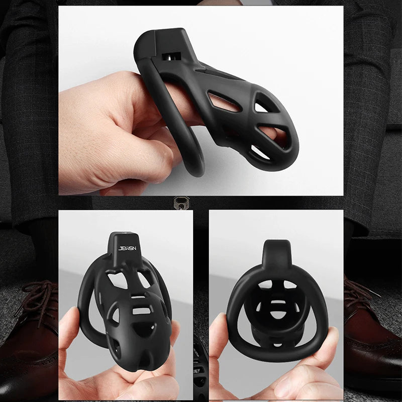 Jeusn Male Chastity Cage Sex Toys Discreet Sissy Femboy Chastity Cock Cage Device Penis Rings Male With 3 Size Men's Adult Goods