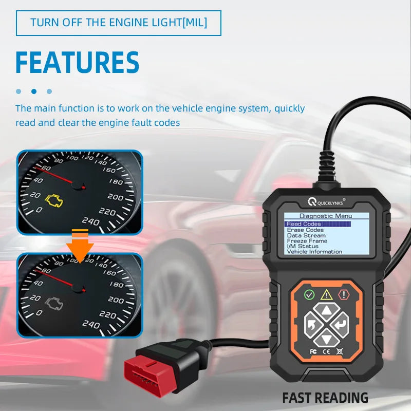 OBD2 Scanner: Get Accurate Diagnostics & Police Scanner for All OBD II Protocol Cars!