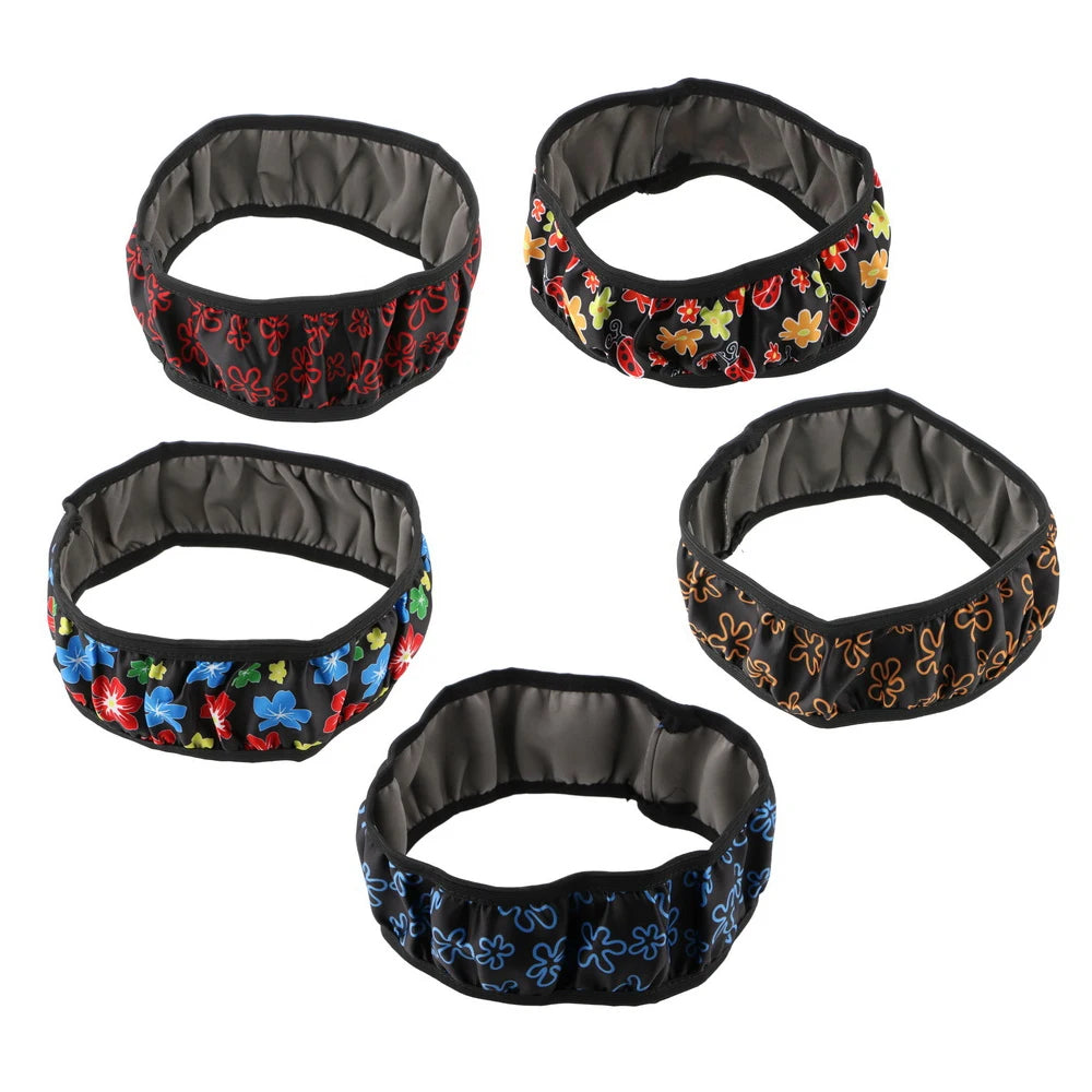 38cm Car Steering Wheel Cover Flowers Print Anti-slip Universal Auto Steering Wheel Protector Interior Accessories
