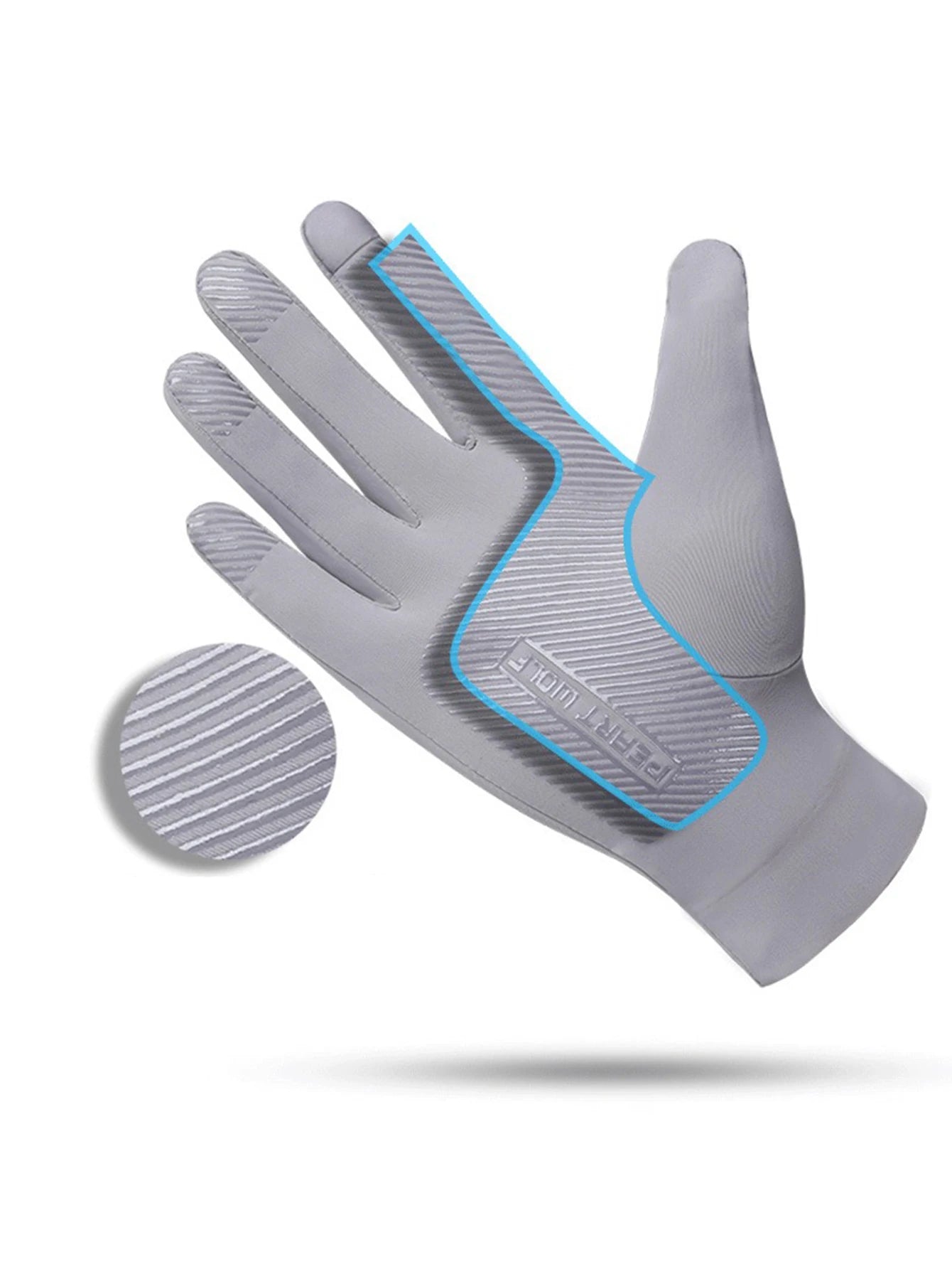 1Pair Of All-finger Gloves Breathable Shock-proof Touch-screen Bike Gloves Spring And Summer Mountain Bike Road Riding Gloves