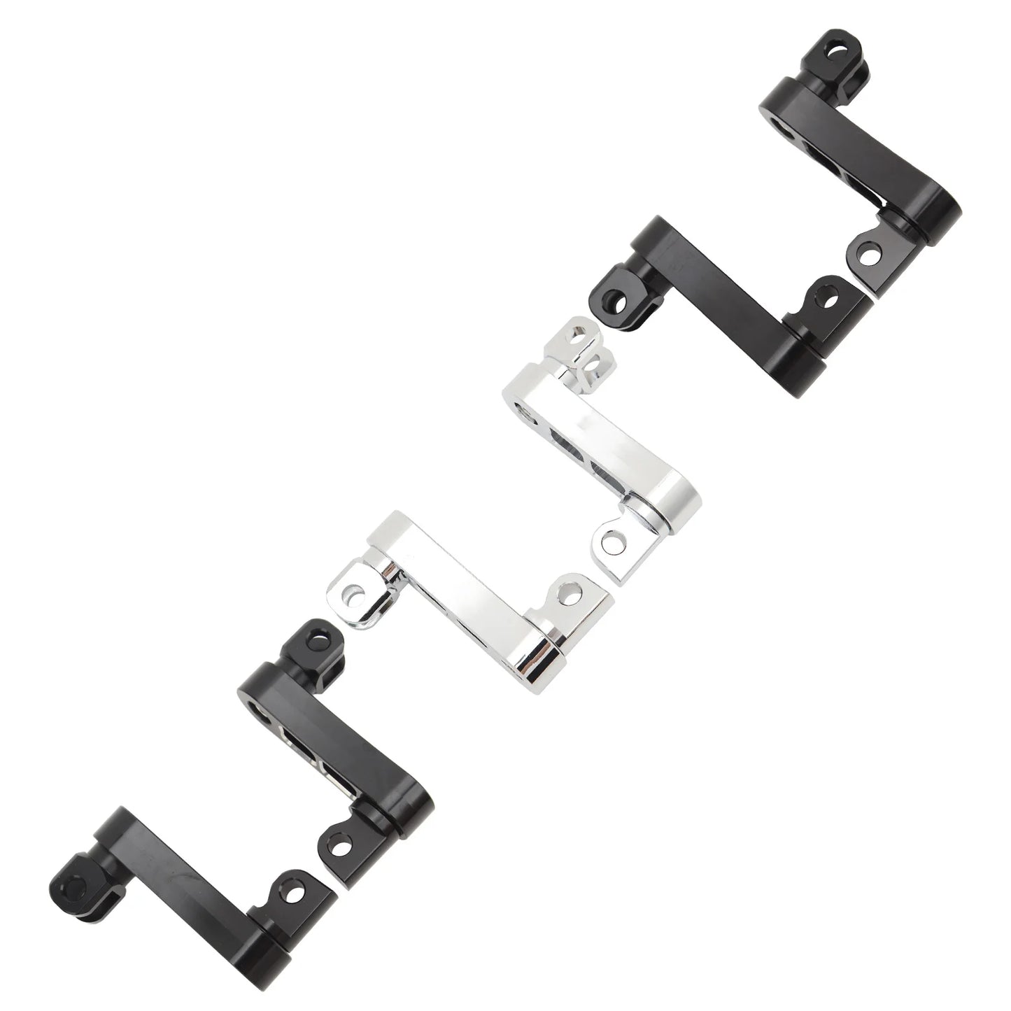 Motorcycle Foot Peg Highway Bracket 360° Adjustable Rugged Foot Peg Extension Bracket for Touring Foot Peg Extension Bracket