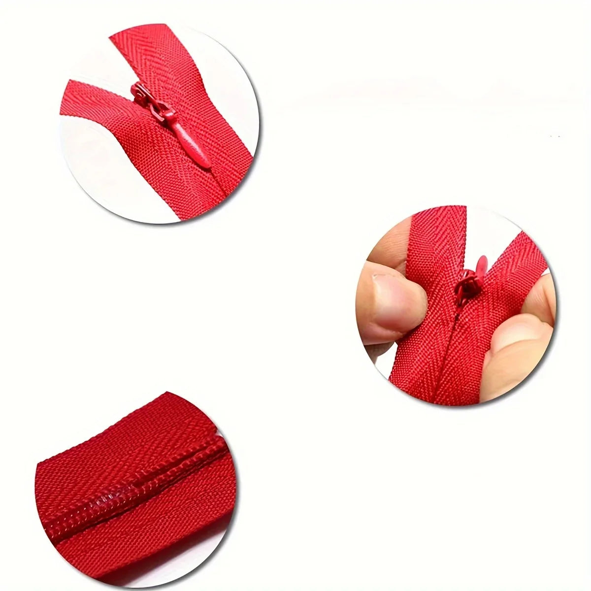 5 pcs 18cm-60cm Invisible zippers - various colors, suitable for premium hidden zipper dresses, pants, shirts, pockets, etc