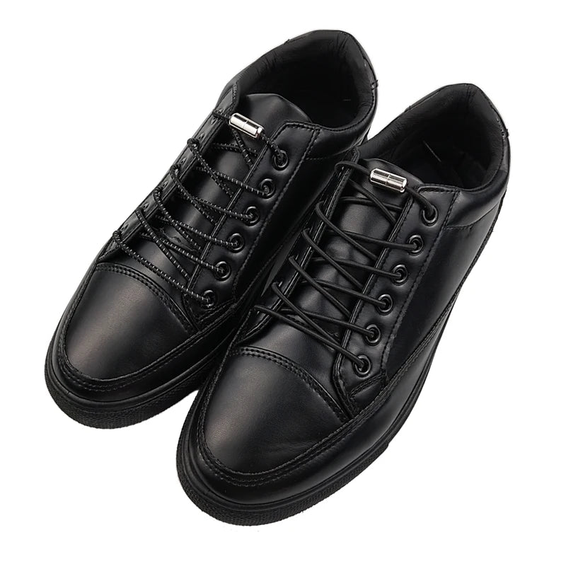 Elastic Laces Sneakers Round Shoelaces without ties Rubber No Tie Shoe laces Shoes Kids Adult Quick Shoe lace Rubber Bands