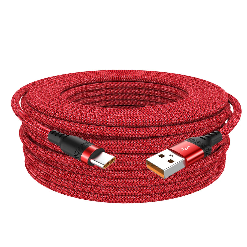 USB C 6A Super Fast Charge Cable for Huawei 8m 5m 3m 2m 1m USB TYPE-C Equipment Cable for Samsung Xiaomi OPPO OnePlus VR Camera