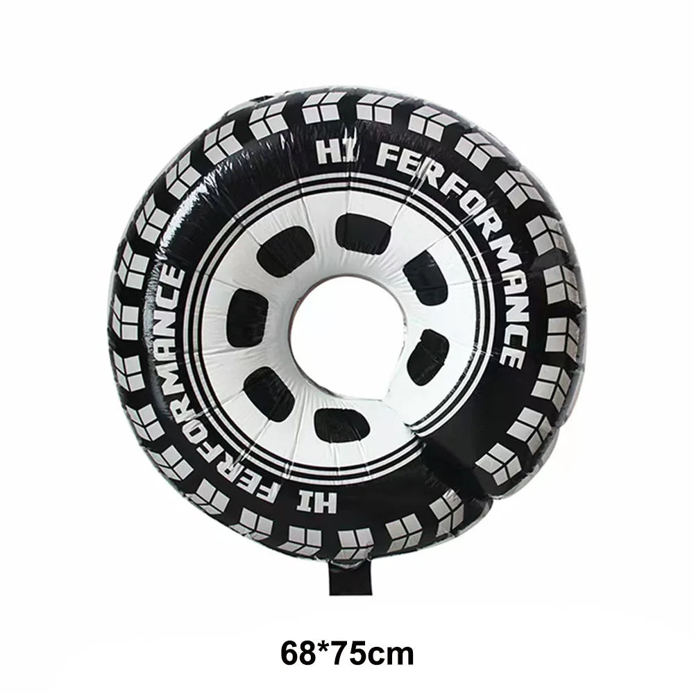 Traffic Cones and Racing Checkered Flags Black White Flags Kids Racing Theme Decorations for Race Car Birthday Party Supplies