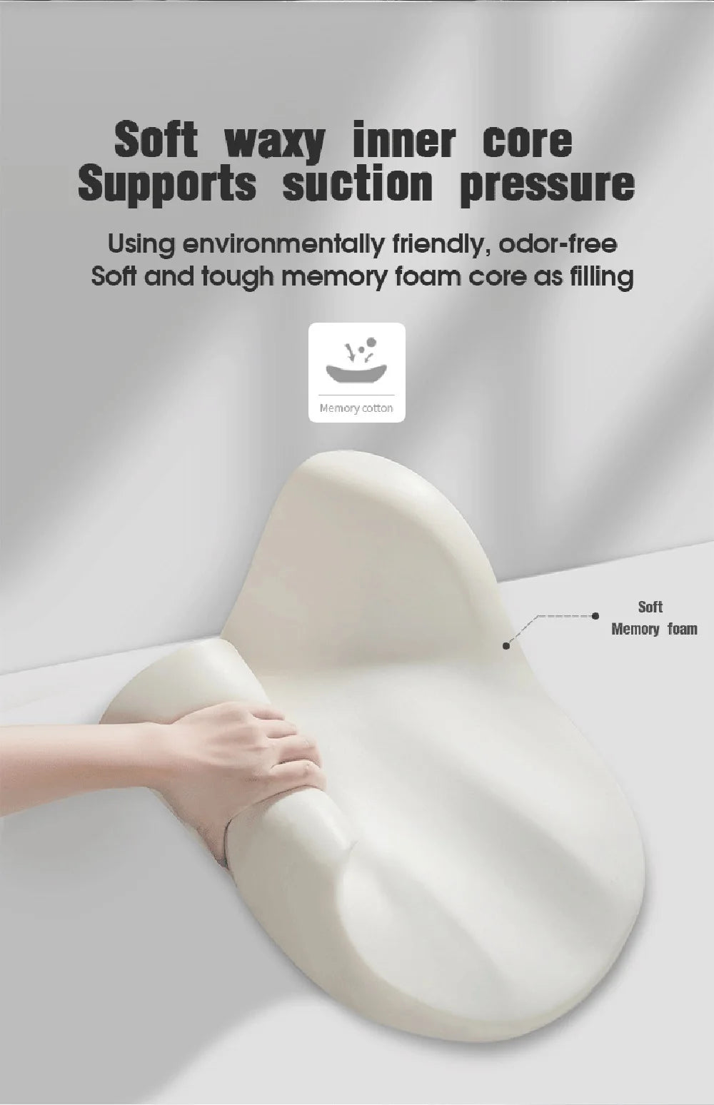 Car Memory Foam Headrest Car Neck Pillow Lumbar Waist Cushion Universal Waist Support Car Seat Pillow Accessories Interiors