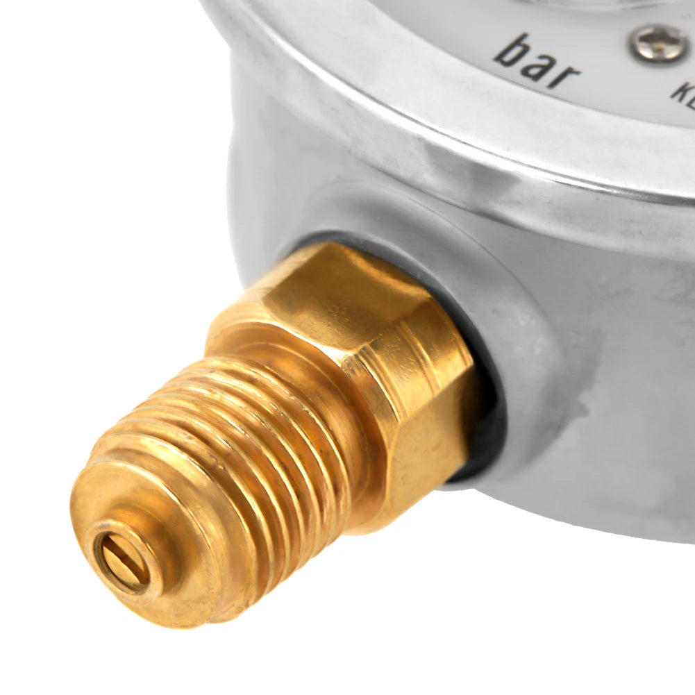 Hydraulic Gauge Hydraulic Pressure Gauge Manometer 0-250Bar 0- 3750PSI G1/4 63mm  Hydraulic Water Pressure Gauge Meter