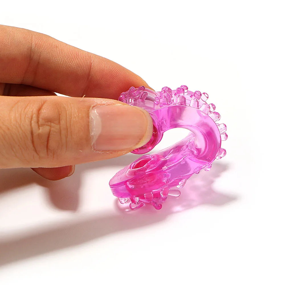 Cock Ring Vibrator Strong Penis Erect Penis Ring Crystal Butterfly Vibrating Rings Enhance Sex Ability Product Sex Toys For Men