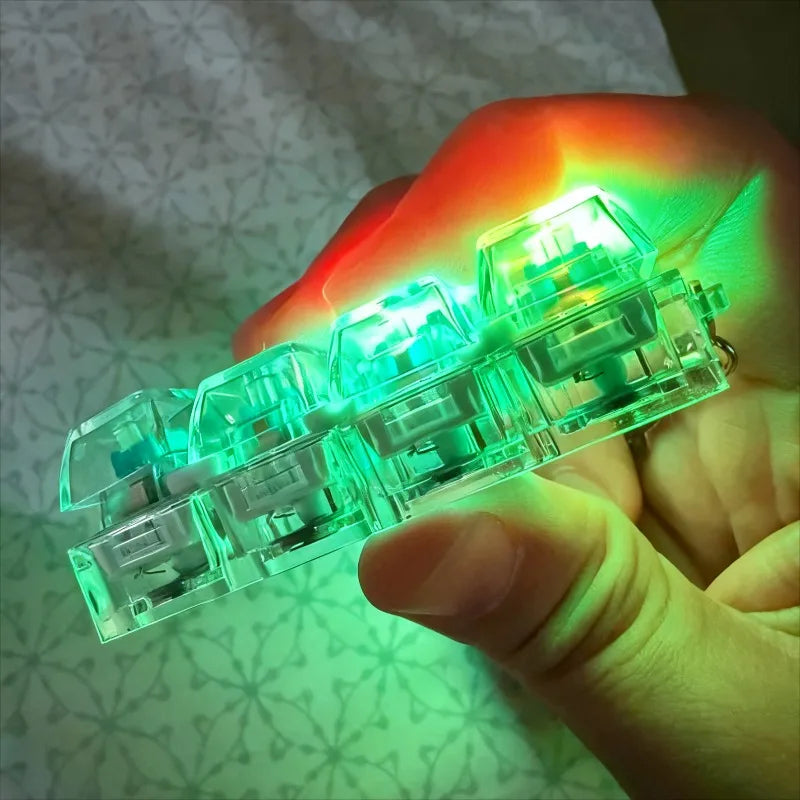 Light Up Keyboard Key Stress Relief Clickable LED Button Toy for Anxiety Office Desk Accessory