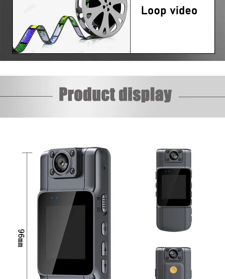 JOZUZE L11 1080P HD Mini Camera Portable Digital Video Recorder BodyCam Infrared Night Vision Police Cam Small Bike Camcorder