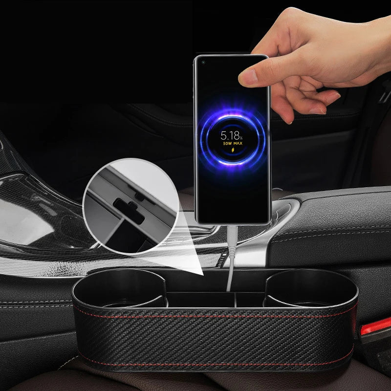 Car Seat Gap Storage Box Crevice Storage Box Vehicle Organizer Bag Stowing Tidying Automotive Interior Accessories Cup Holder