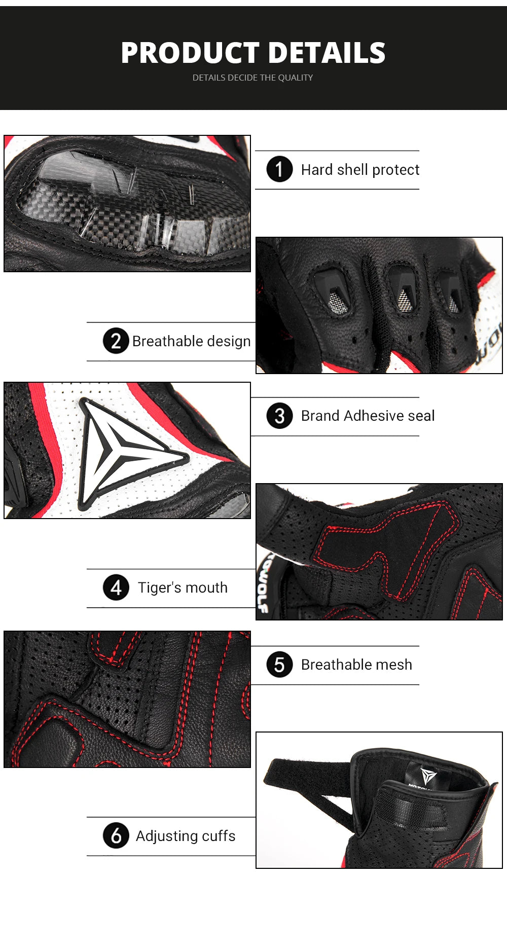 Motorcycle Racing Gloves Men Leather Gloves Summer Breathable Motorbike Guantes Moto Motocross Cycling Gloves Protective