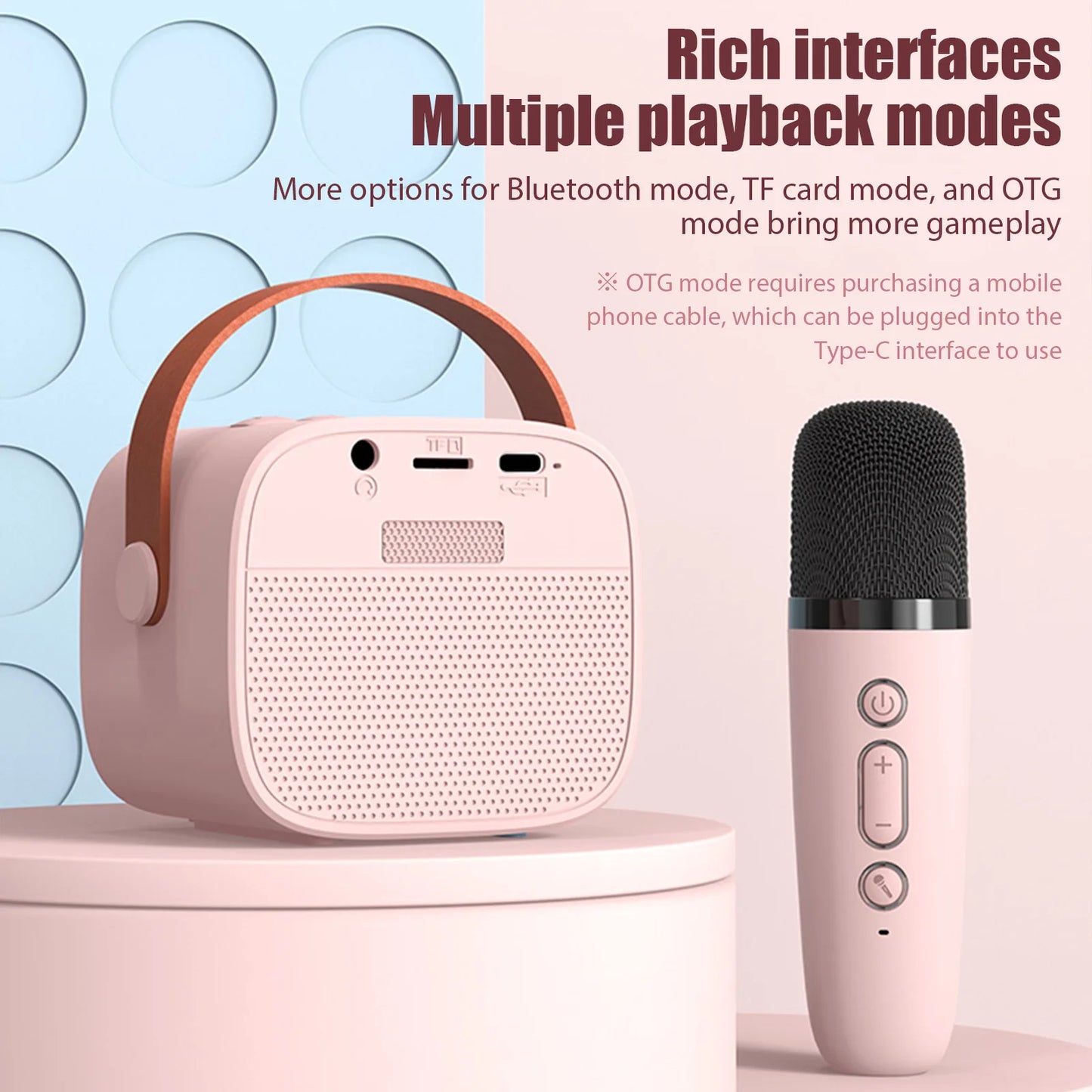 Professional Wireless Microphones Bluetooth Speaker for Gaming KTV Koraoke Live iPhone Samsung Laptop Noise Reduction Microphone