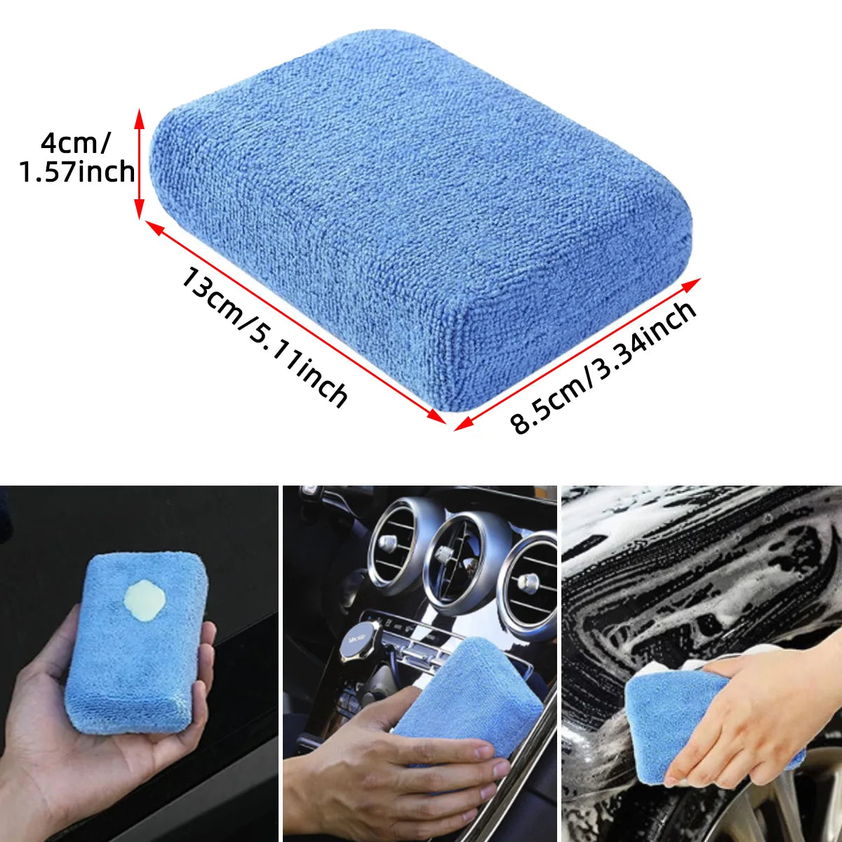 126 Pieces of Car Detail Cleaning Kit, Car Ventilation Sponge Towel Edge Cleaning, Dirt and Dust Polishing and Cleaning Tools