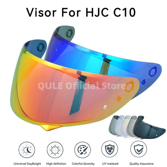 For HJC C10 visor Replace lens Motorcycle Helmet of HJC C10 Anti-UV Anti-Scratch Dustproof Wind Shield Motorcycle Accessories