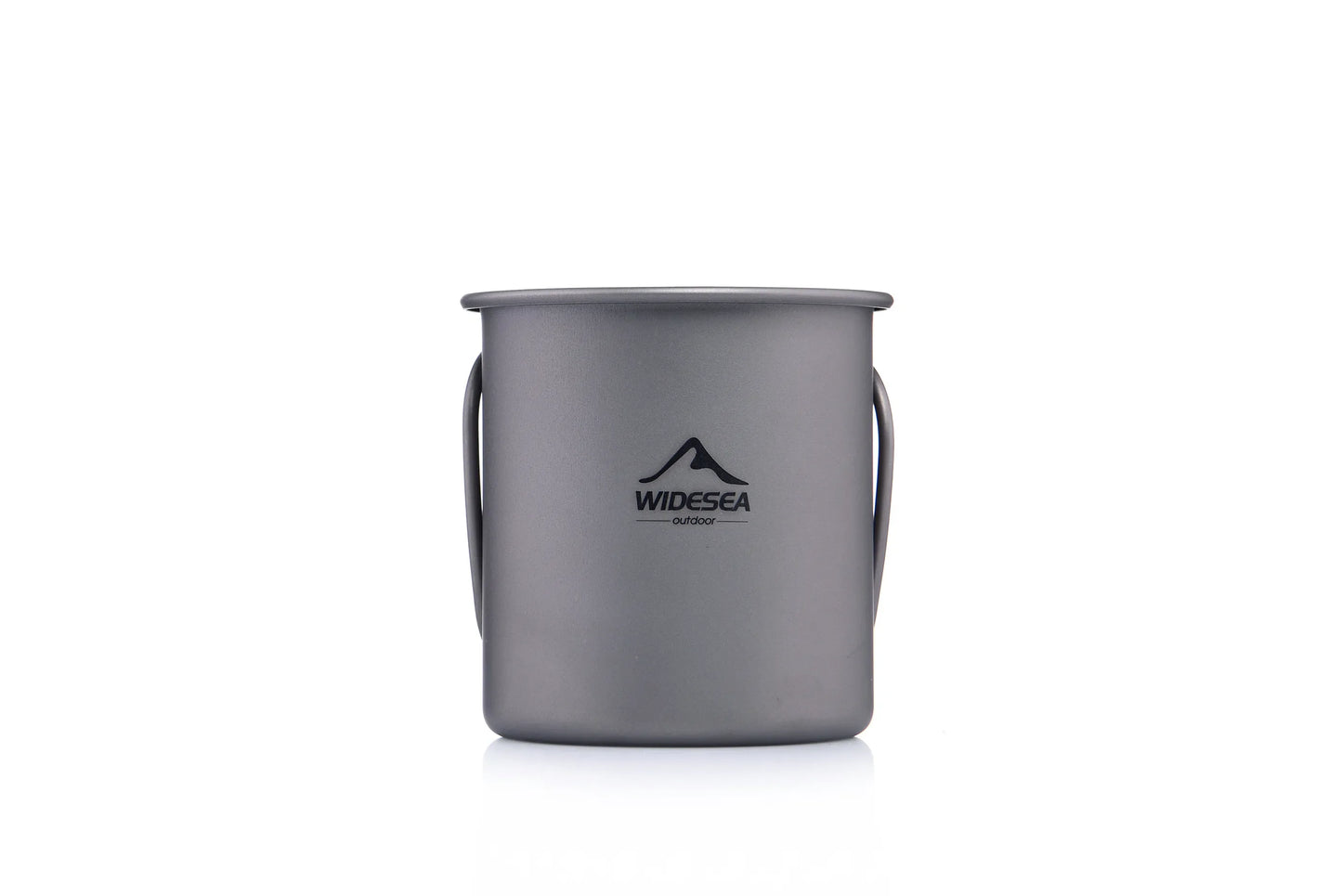 Widesea Camping Mug Titanium Cup Tourist Tableware Picnic Utensils Outdoor Kitchen Equipment Travel Cooking Set Cookware Hiking