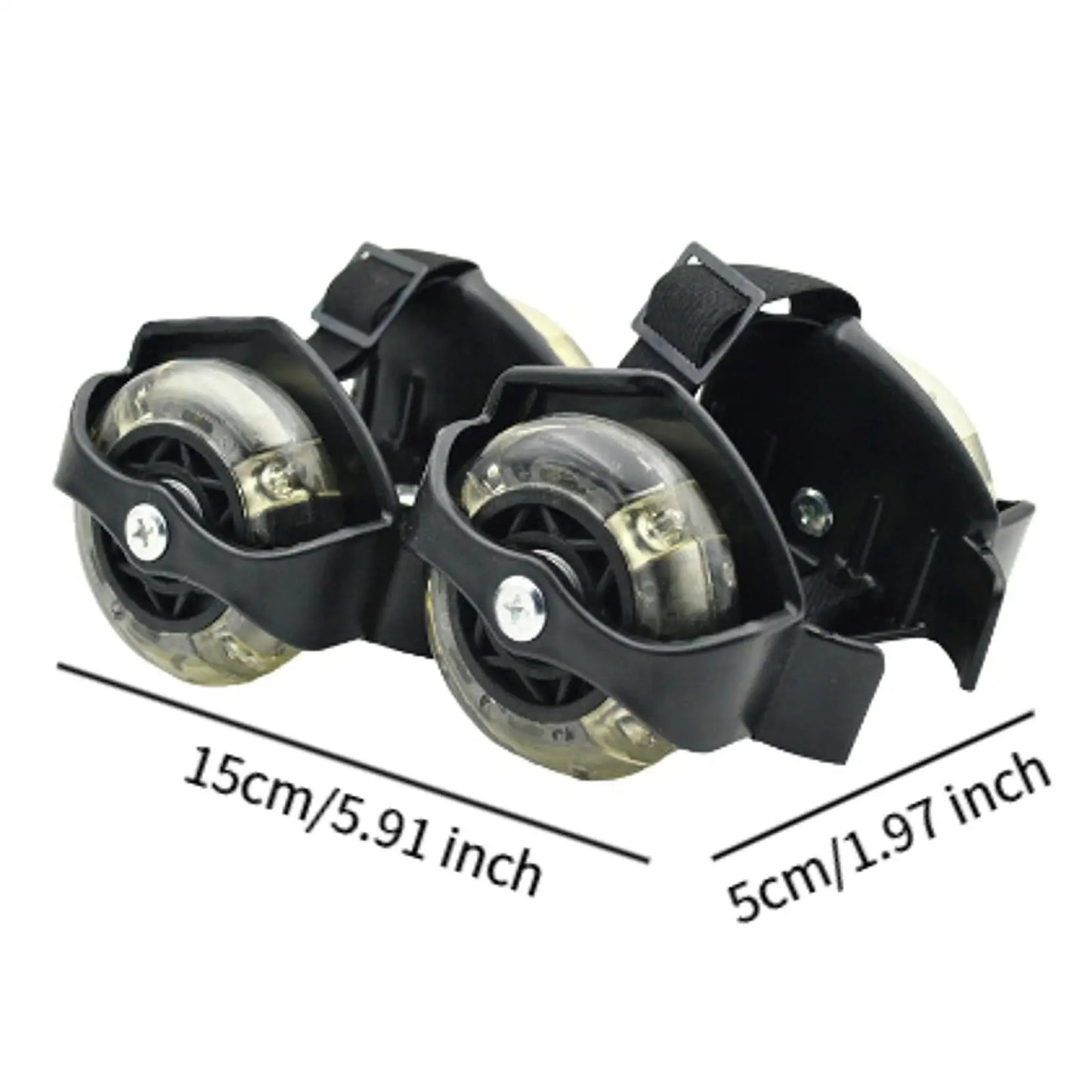 Heel Wheels Sturdy Flashing Roller Shoes Heavy Duty Shine Roller Skating 1 Size Fits Most Adjustable for Boys Kids Girls Child