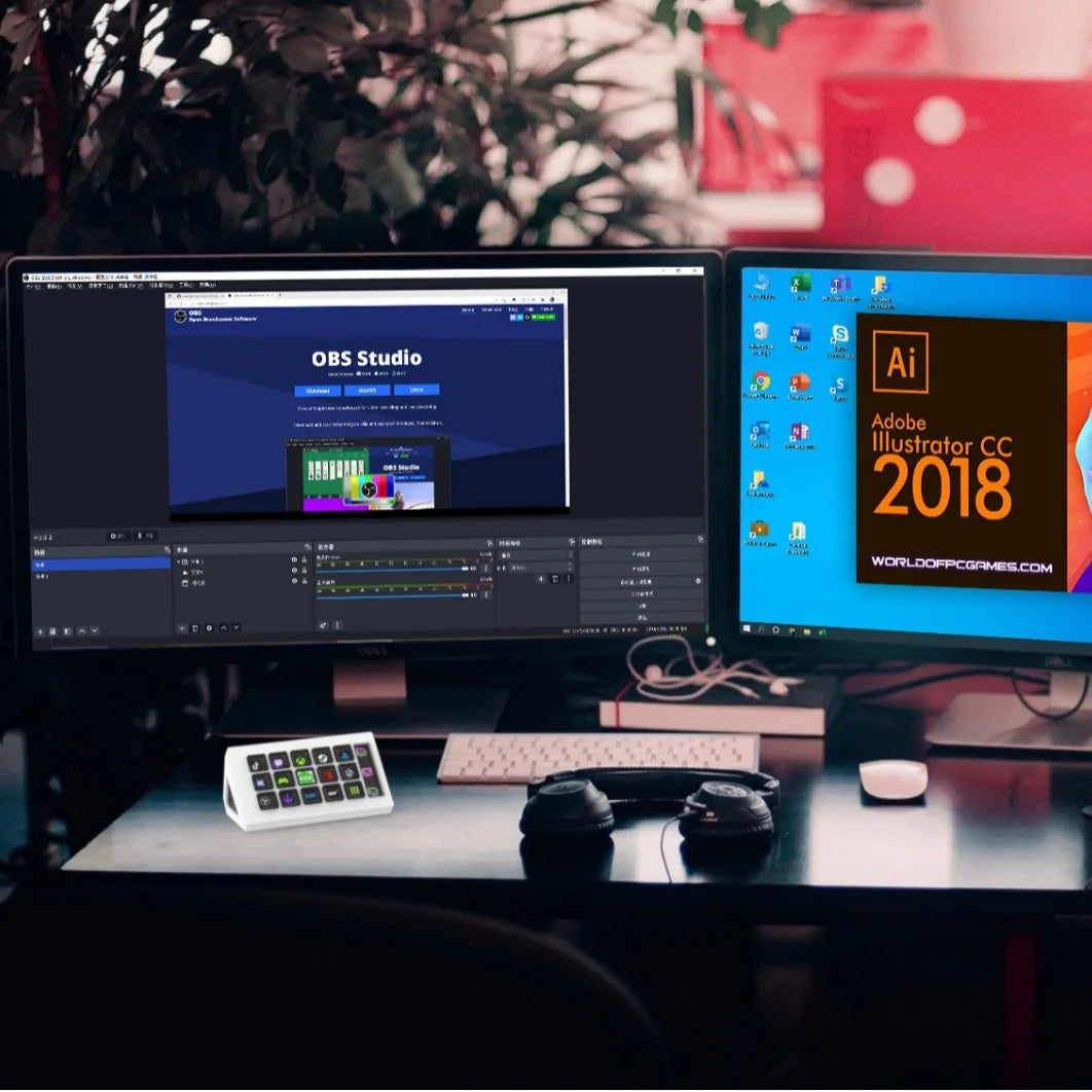 StreamDeck Mini Visual Keyboard Live Content Creation Controller Custom Button LCD Button 15Keys For Windows/MacOS Kryboard Gift