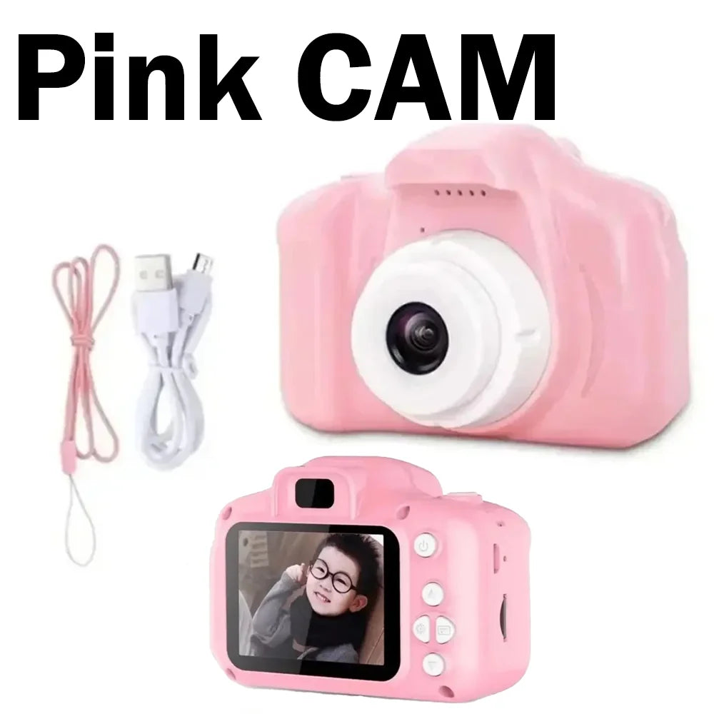 Children's Camera HD 1080P Screen Camera Video Waterproof Toy 8 Megapixel Kids Cartoon Cute Camera Outdoor Photography Toys